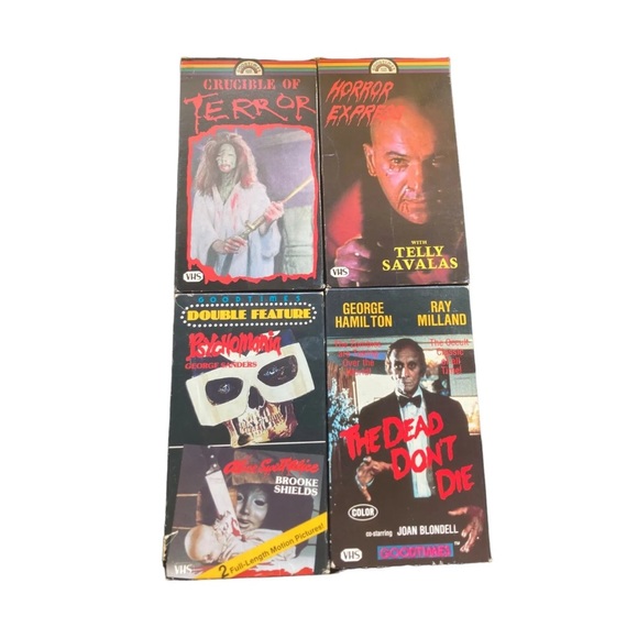 Horror Accessories Vnt 97s Horror Thriller Halloween Movies Vhs